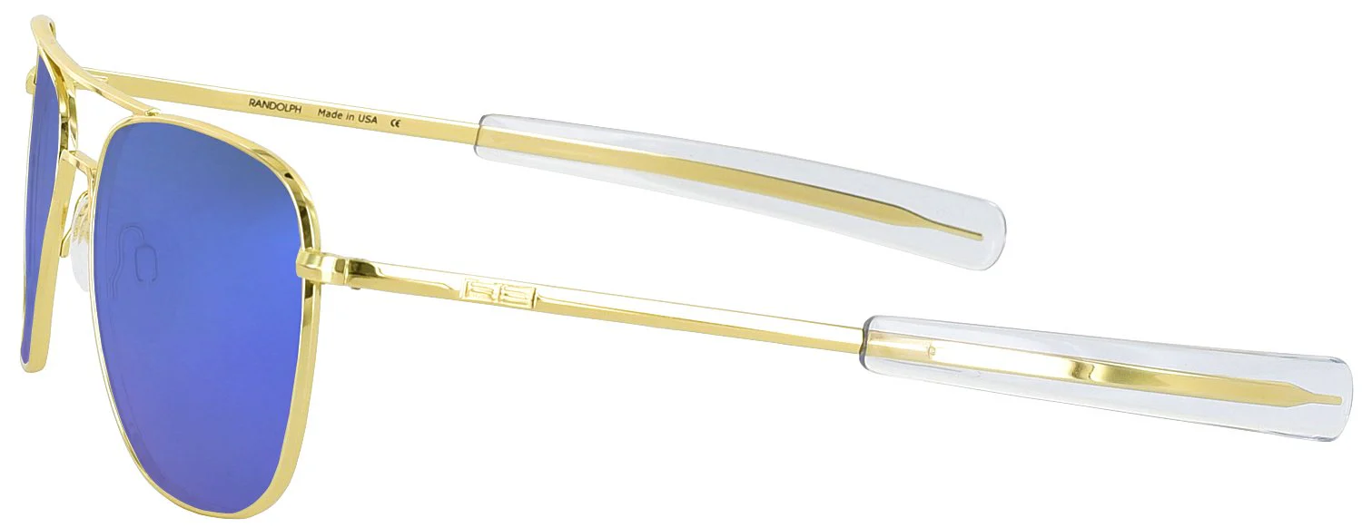 Aviator 23K Gold Progressive Reading Sunglasses - Polarized with Mirror - Image 3