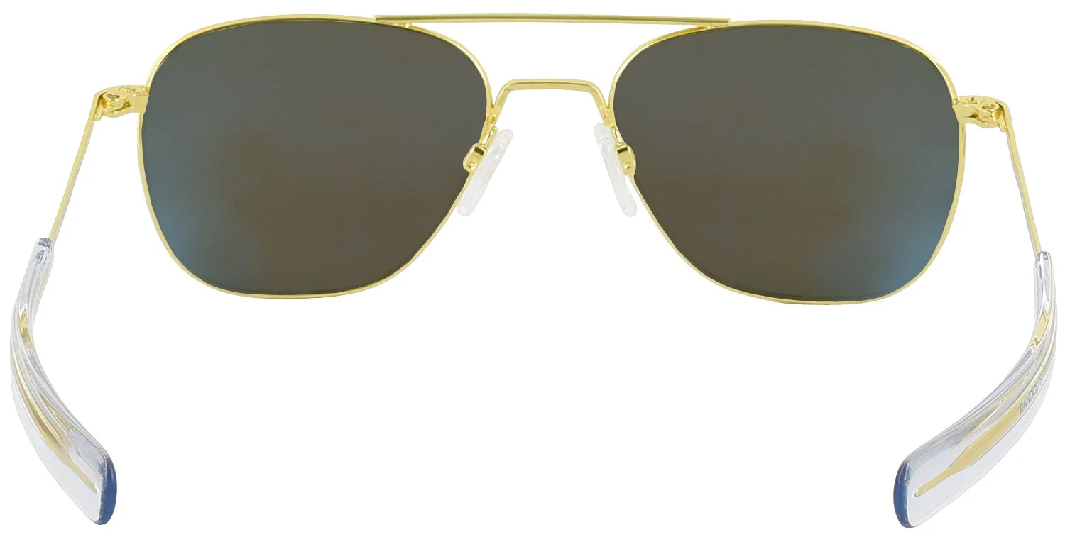 Aviator 23K Gold Progressive Reading Sunglasses - Polarized with Mirror - Image 4