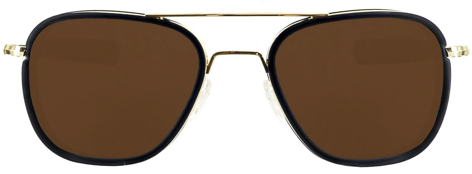 Aviator Gold Inlay Progressive No Line Reading Sunglasses - Image 2