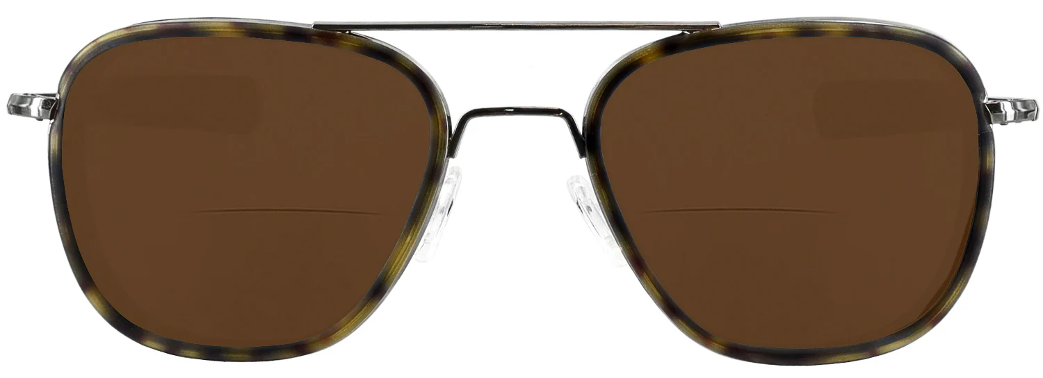Aviator Inlay Bifocal Reading Sunglasses - Image 21