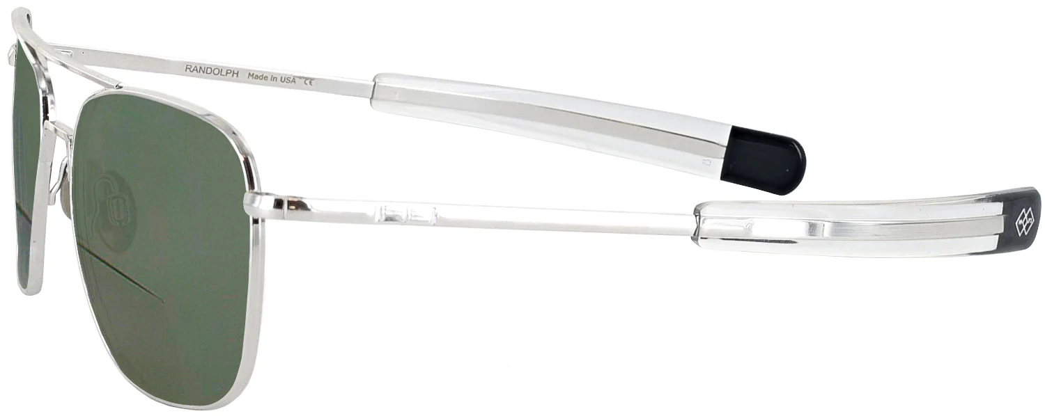 Aviator White Gold Bifocal Reading Sunglasses - Image 11