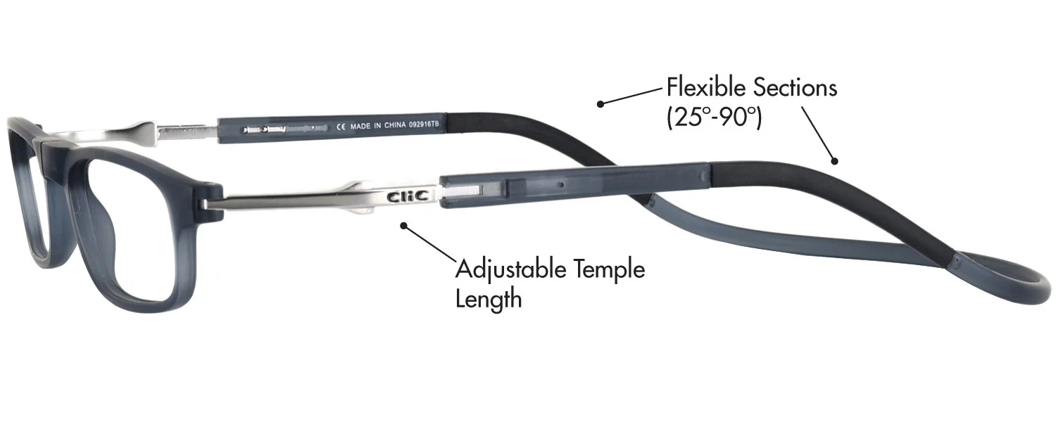 CliC FLEX Rectangle Single Vision Half Frame - Image 6