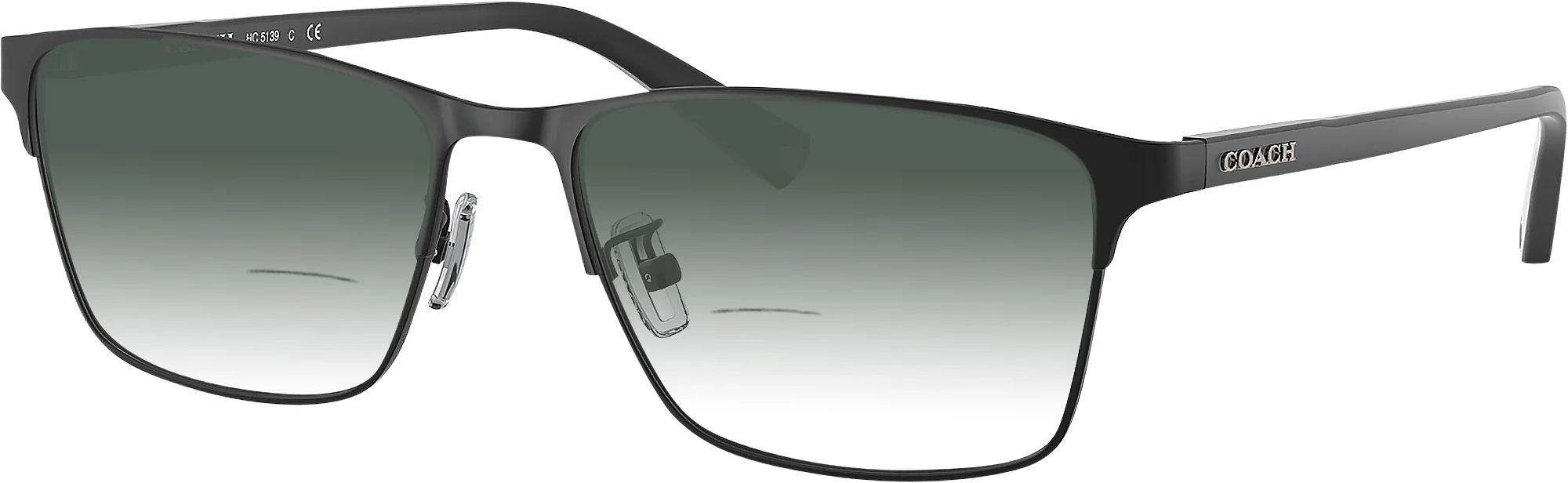Coach 5139 w/ Gradient Bifocal Reading Sunglasses