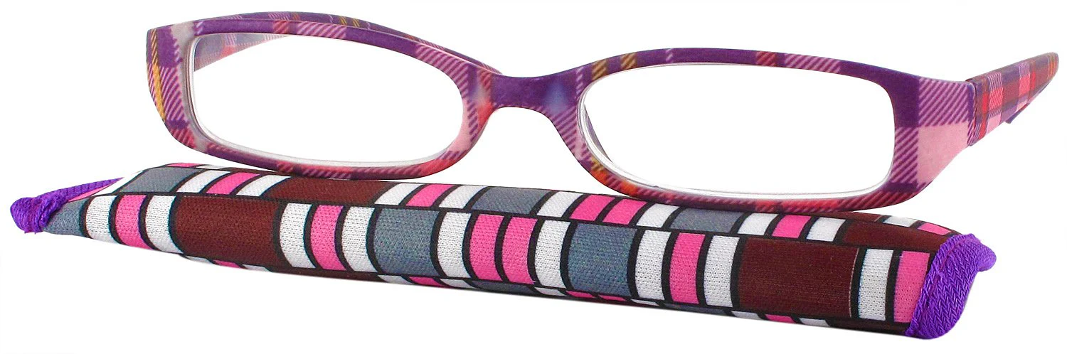 Color Me Plaid Single Vision Half Frame - Image 13