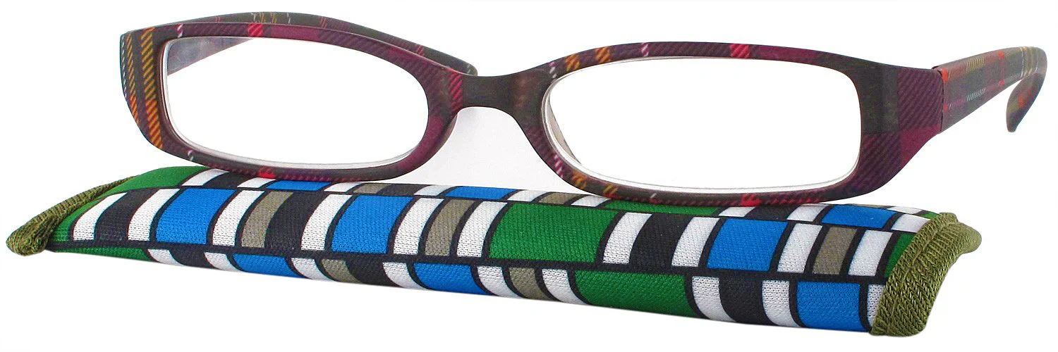 Color Me Plaid Single Vision Half Frame - Image 5