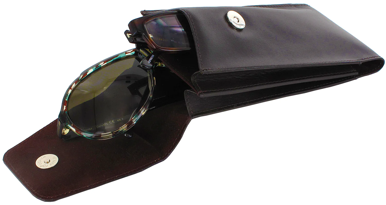 Double Leather Sunglass Case - Image 4