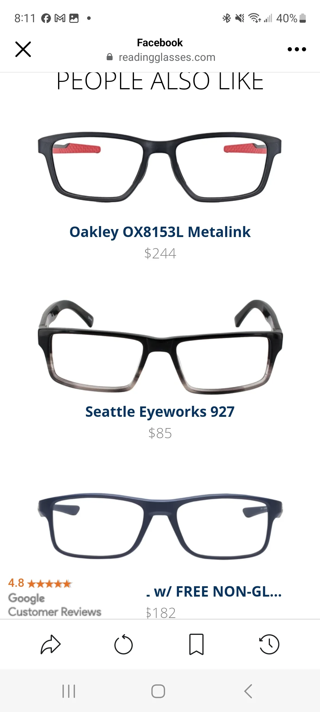Oakley OX8046L Airdrop Single Vision Full Frame - Image 46