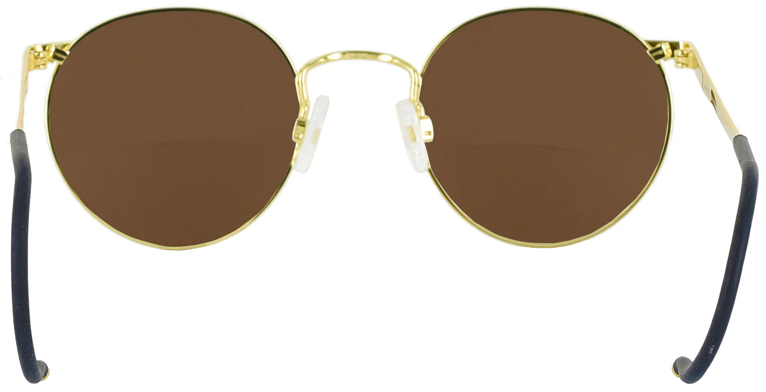 P3 Cable 23K Gold Bifocal Reading Sunglasses - Image 4