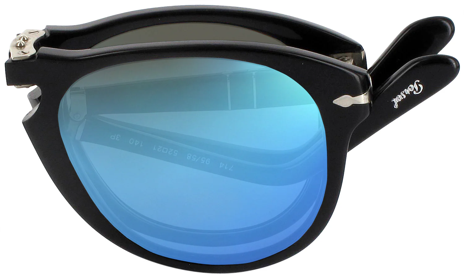 Persol 0714 Folding Progressive No Line Reading Sunglasses - Polarized with Mirror
