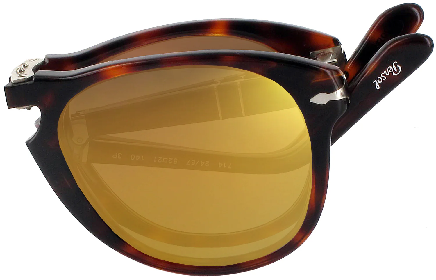 Persol 0714 Folding Progressive No Line Reading Sunglasses - Polarized with Mirror - Image 5