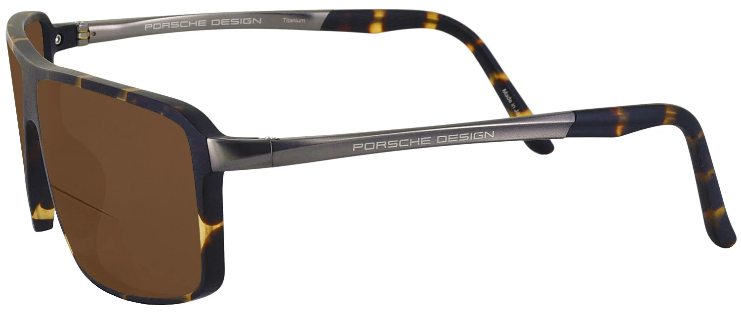 Porsche 8650 Titanium Bifocal Reading Sunglasses with Polarized - Image 3