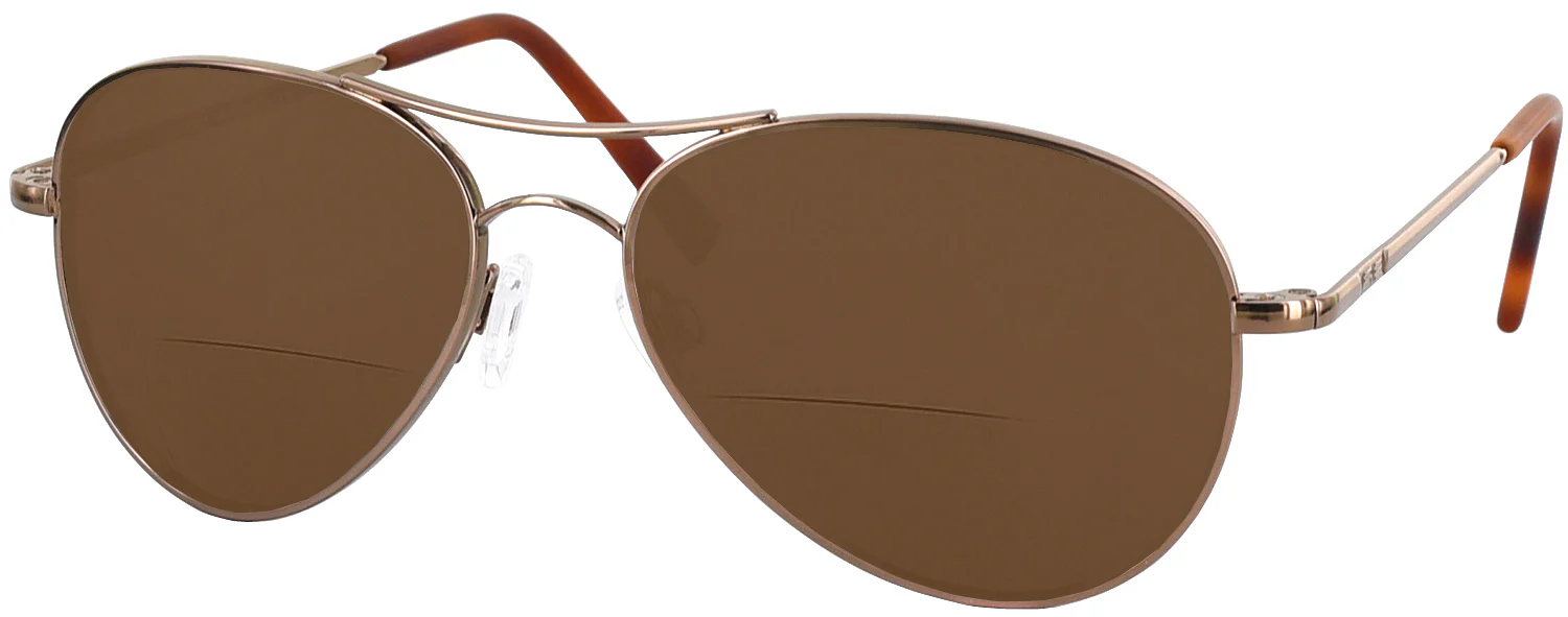 Amelia 23k Rose Gold Bifocal Reading Sunglasses