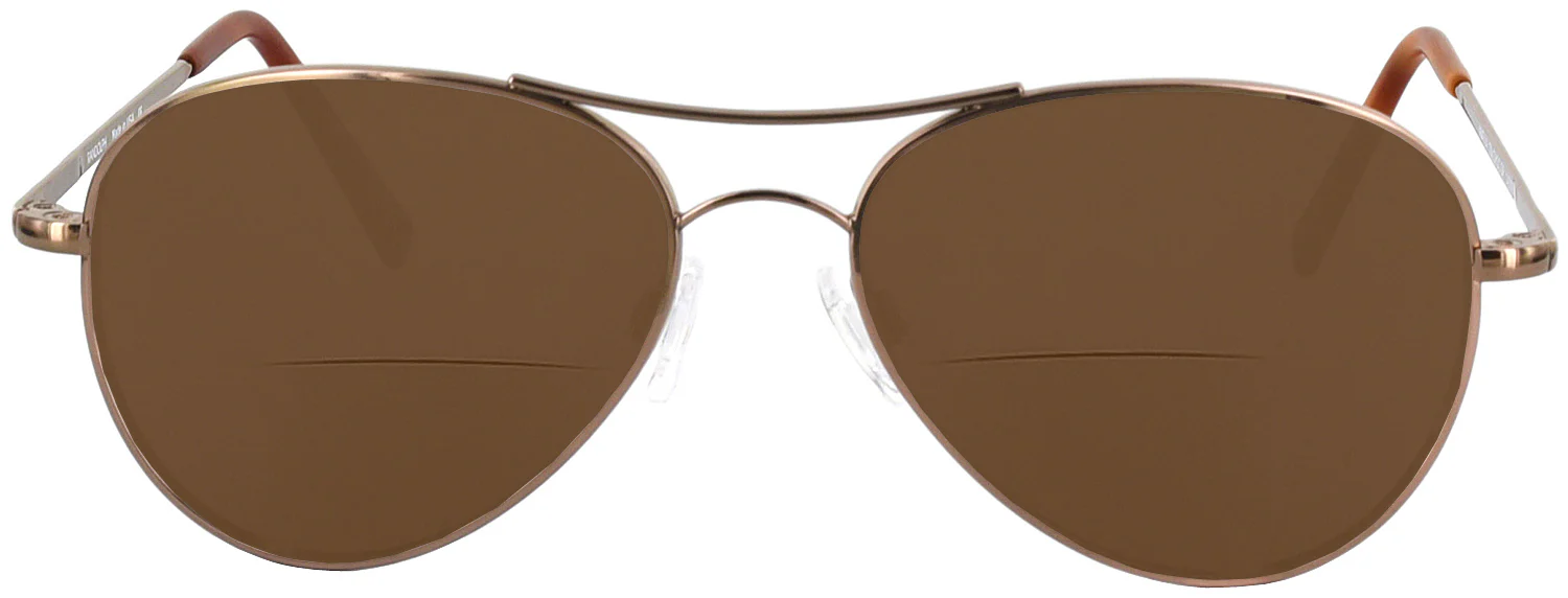 Amelia 23k Rose Gold Bifocal Reading Sunglasses - Image 2