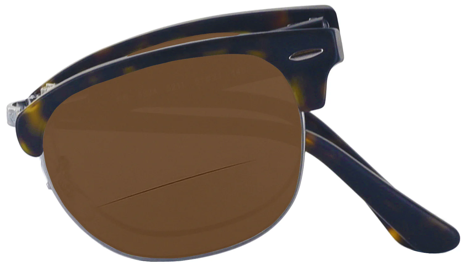 Ray-Ban 5334 Clubmaster Folding Optics Bifocal Reading Sunglasses - Image 5