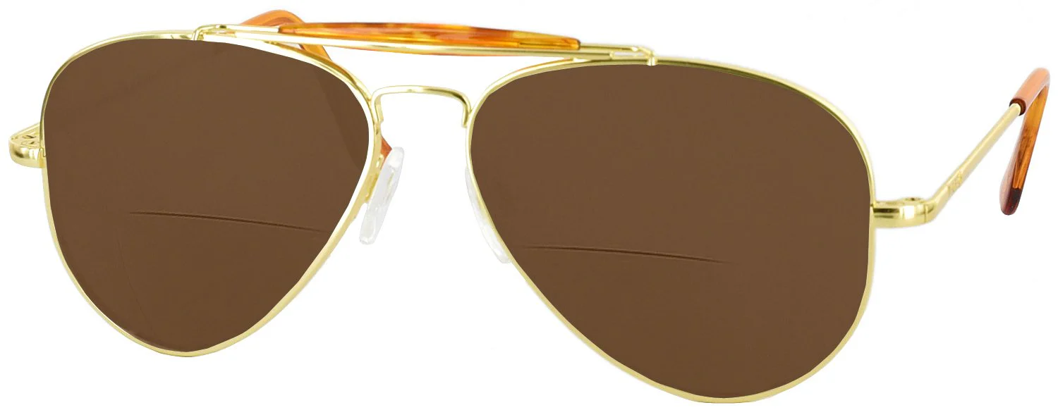 Sportsman 23K Gold Bifocal Reading Sunglasses