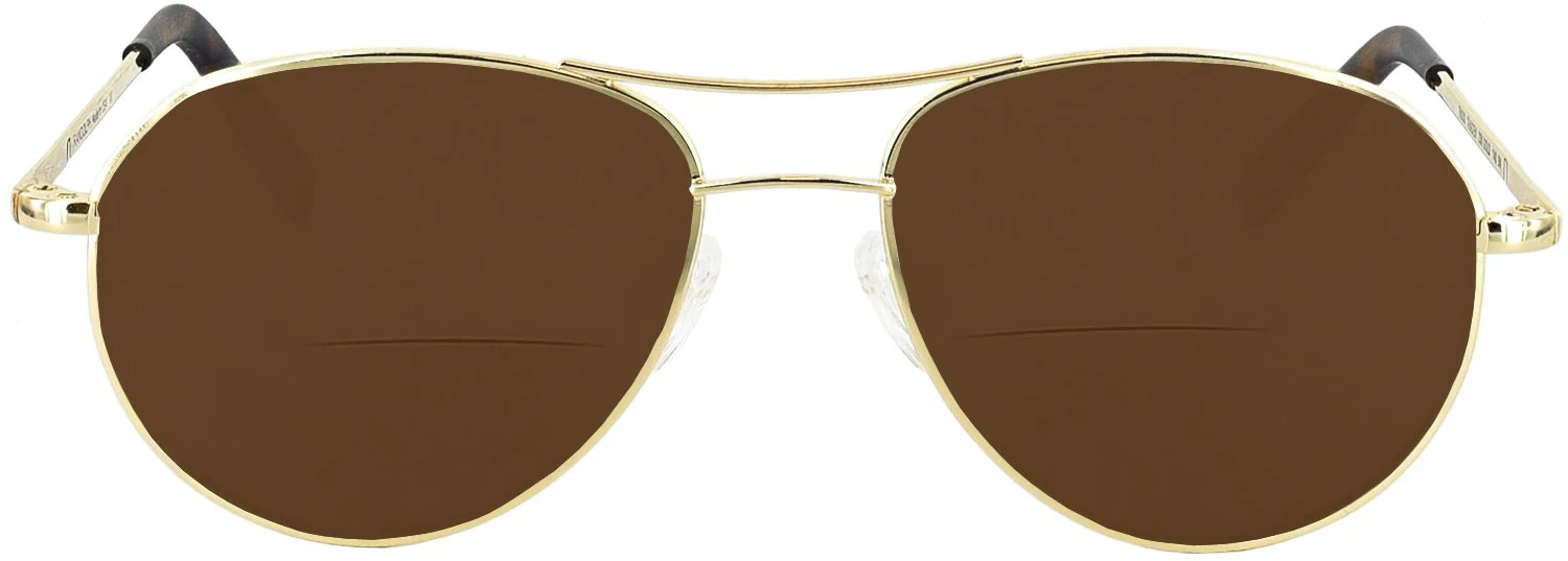 Thaden Gold Bifocal Reading Sunglasses - Image 2